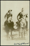 Marietta Carmen Rubio de la Llave and Miguel Alemán on horseback