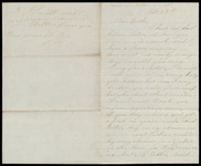 Letter from William Edgerton to Dorothy Edgerton, regarding his father