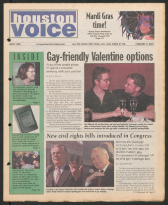 Houston Voice, No. 1058, February 2, 2001