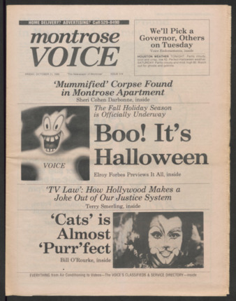 Montrose Voice, No. 314, October 31, 1986