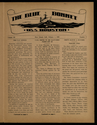 The Blue Bonnet, Vol. 3, No. 5, February 1, 1936