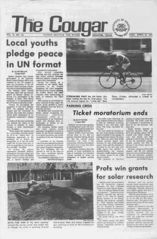 The Daily Cougar. Vol. 42, No. 106, April 27, 1976.