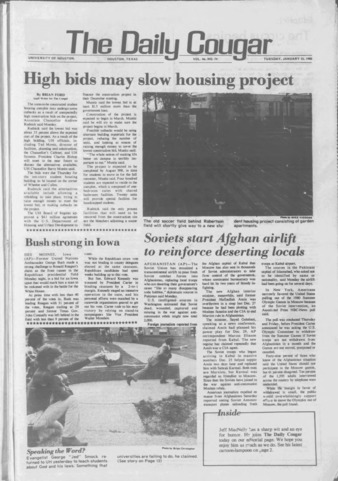 The Daily Cougar. Vol. 46, No. 74, January 22, 1980.