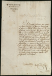 Decree concerning the closing of a road
