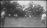 Group of men playing baseball
