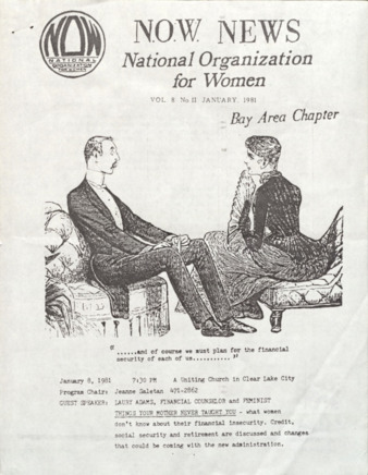 NOW News Bay Area Chapter, Vol. 8, [No. 1], January 1981