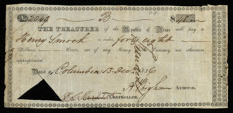 Pay certificate for Henry Smock