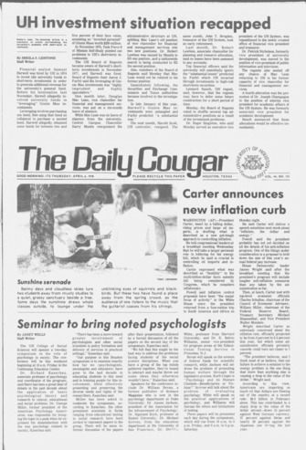 The Daily Cougar. Vol. 44, No. 102, April 6, 1978.