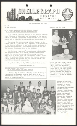 Shellegraph, No. 79, May 26, 1964 