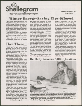 Shellegram, Vol. 42, No. 45, December 8, 1977