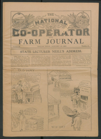 The National Co-Operator and Farm Journal, Vol. 28, No. 16, January 23, 1907