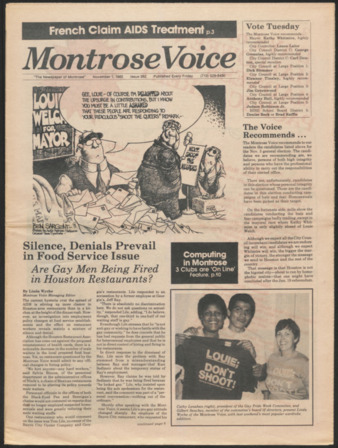 Montrose Voice, No. 262, November 1, 1985