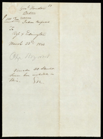 Order to be paid to Ross and Edrington