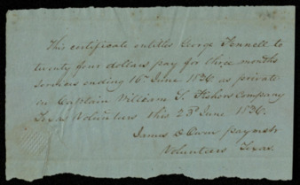 Pay scrip for George Fennell