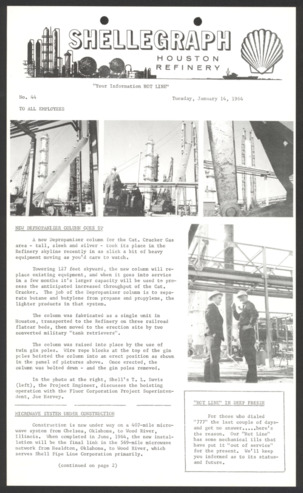 Shellegraph, No. 44, January 14, 1964 