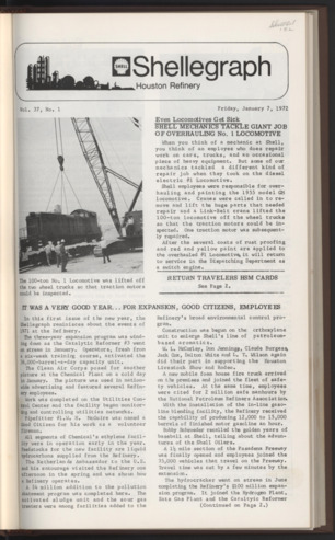 Shellegraph, Vol. 37, No. 1, January 7, 1972