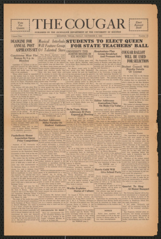 The Cougar, Vol. 2, No. 12, December 6, 1935