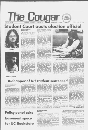 The Daily Cougar. Vol. 44, No. 81, February 24, 1978.