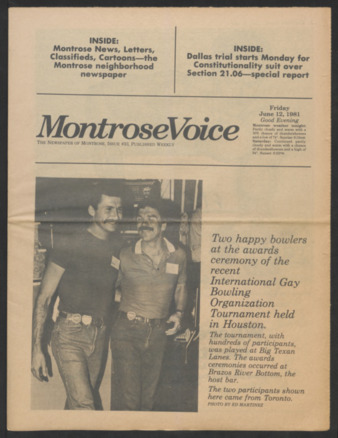 Montrose Voice, No. 33, June 12, 1981