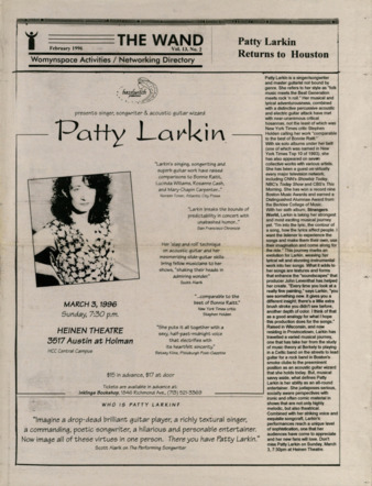 The Wand, Vol. 13, No. 2,  February 1996