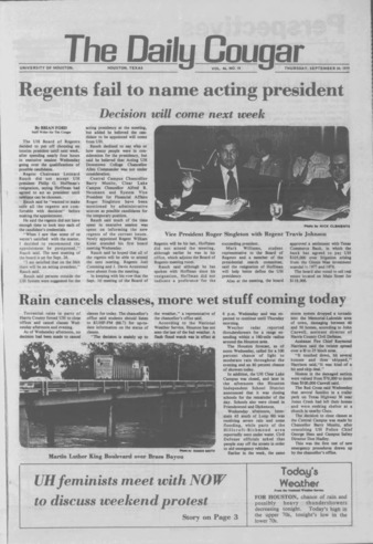 The Daily Cougar. Vol. 46, No. 18, September 20, 1979.