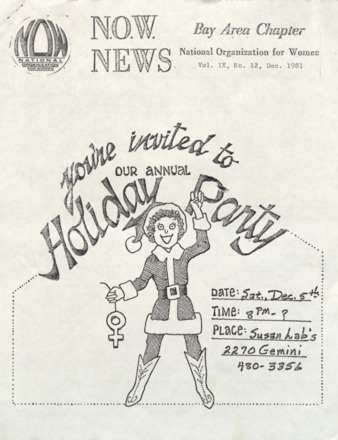 NOW News Bay Area Chapter, Vol. 9 No. 12, December 1981
