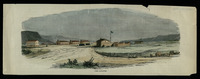 Engraved color illustration of Fort Lancaster