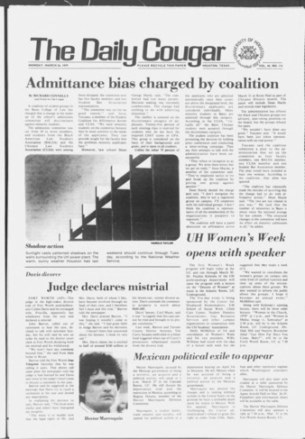 The Daily Cougar. Vol. 45, No. 113, March 26, 1979.