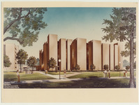 Architectural drawing of Science & Research Building 2