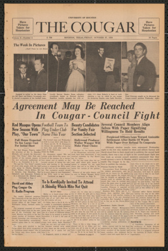 The Cougar, Vol. 6, No. 5, October 27, 1939