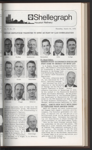 Shellegram, Vol. 37, No. 13, March 30, 1972