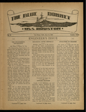 The Blue Bonnet, Vol. 2, No. 23, June 15, 1935