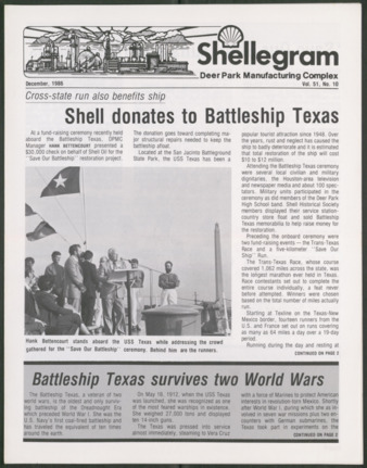 Shellegram, Vol. 51, No. 10, December 1986