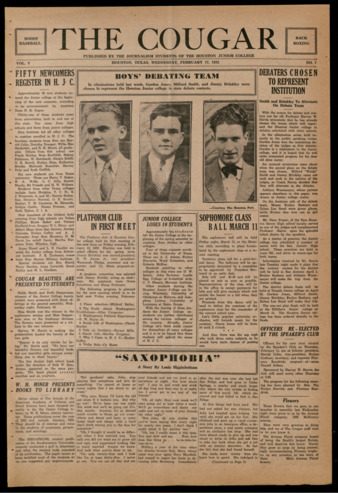 The Cougar, Vol. 5, No. 7, February 17, 1932