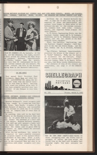 Shellegraph, No. 226, March 3, 1967
