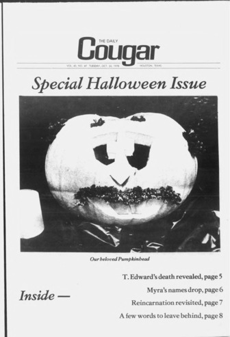 The Daily Cougar. Vol. 45, No. 47, October 31, 1978.