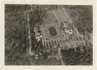 Aerial view of early University of Houston campus (1939)