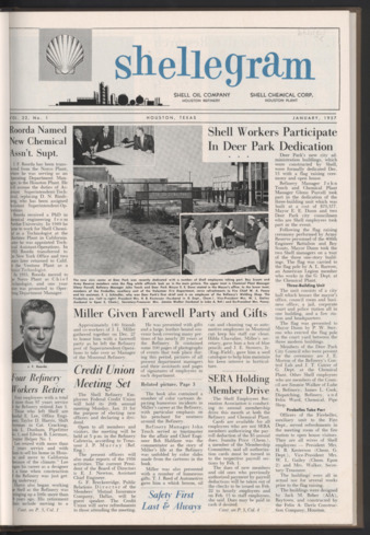 Shellegram, Vol. 22, No. 1, January 1957