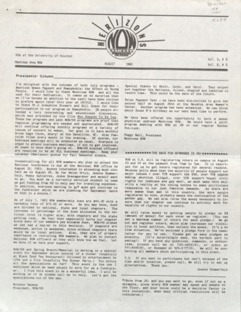 Herizons, August 1983