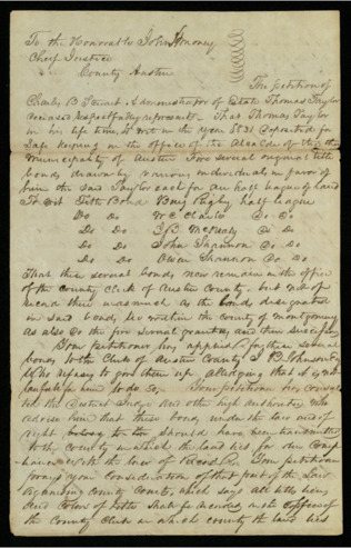 Inventory the property and bonds of the estate of Thomas Taylor