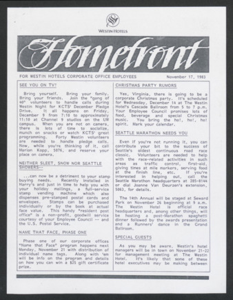 Homefront, November 17, 1983