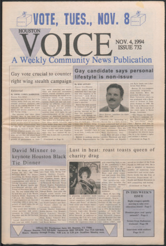 Houston Voice, No. 732, November 4, 1994