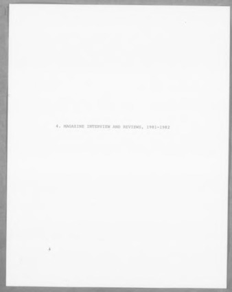 Martha Armstrong magazine interview and reviews