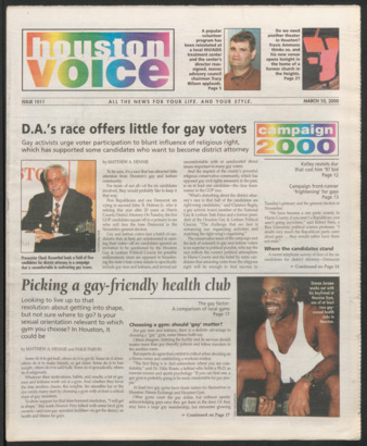 Houston Voice, No. 1011, March 10, 2000