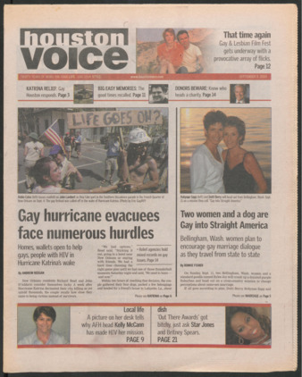 Houston Voice, September 9, 2005