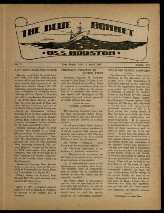 The Blue Bonnet, Vol. 2, No. 14, April 6, 1935