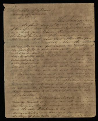 Lease of a lot in Galveston to R. R. Edwards