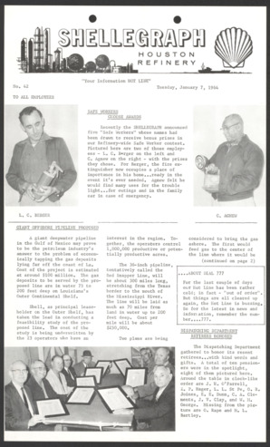Shellegraph, No. 42, January 7, 1964 