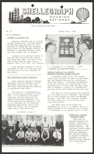 Shellegraph, No. 73, May 1, 1964 