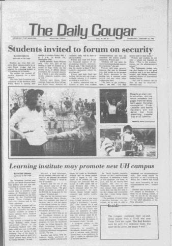 The Daily Cougar. Vol. 46, No. 81, January 31, 1980.